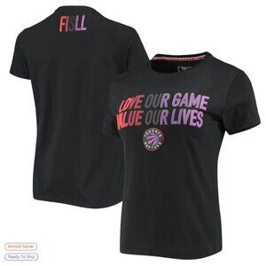 NWT NBA FISLL WOMEN'S COTTON BLACK SHIRT US SMALL